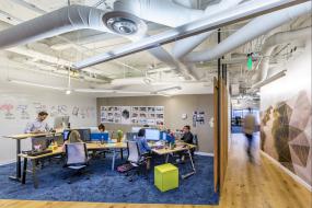 办公室木地板设计与装修效果图