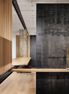 最新办公室木地板装饰实景图