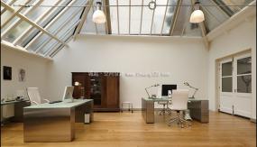 培训教育公司吊顶装修方案效果图