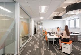 培训教育公司吊顶设计装修效果图片