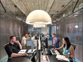 培训教育公司吊顶装潢效果图