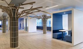 最新办公室木地板装饰效果图