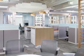 培训教育公司吊顶装饰装修效果图