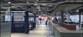 科技公司木地板装饰设计效果图