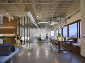 2018年科技公司木地板装修效果图