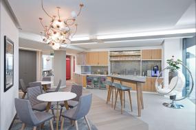 最新科技公司木地板设计装饰效果图