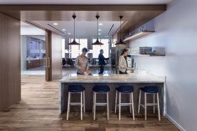 科技公司木地板设计效果图