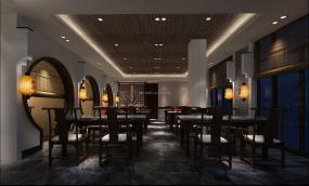 最新中式快餐店设计装饰效果图