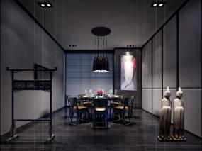 中式快餐店设计与装修效果图