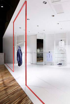 鞋帽店展柜装潢效果图