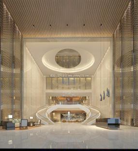 宾馆大厅装修装潢效果图