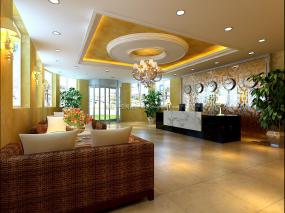 宾馆大厅装饰效果图大全