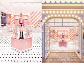冰淇淋店装修设计效果图大全