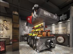 烧烤店装修效果图片