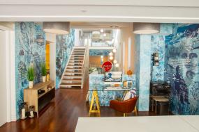 办公室实木地板装修效果图