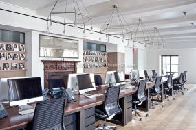 专业办公室实木地板装修设计图片