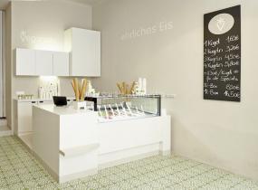 冰淇淋加盟店装饰装修效果图