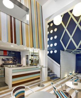 冰淇淋加盟店装修设计图片