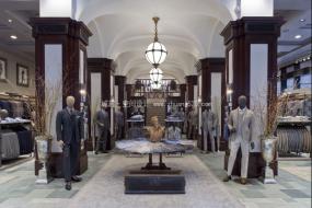 品牌男装店设计装饰图