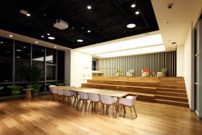 办公室强化木地板设计与装修效果图大全