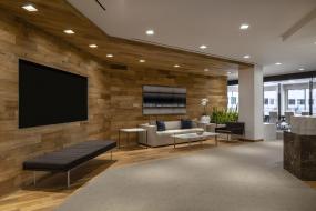 办公室强化木地板设计装饰图