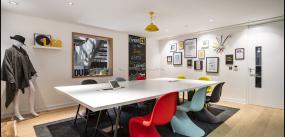 办公室强化木地板装饰效果图片