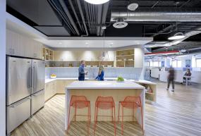 办公室复合木地板设计装潢图片