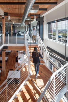 办公室复合木地板装饰装修效果图