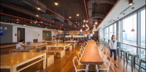 办公室复合木地板装饰效果图