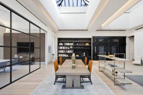 办公室复合木地板设计装修效果图片