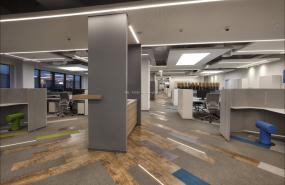 办公室多层木地板设计装潢图片