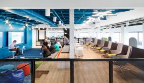 办公室多层木地板装饰装修效果图