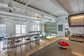 办公室多层木地板装修设计效果图片