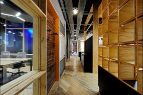 办公室多层木地板装修设计图片大全