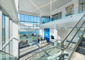 办公室强化复合木地板设计装饰图片