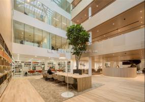 办公室多层木地板设计装饰效果图