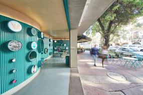 韩式甜品店装修方案效果图