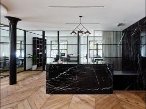 办公室环保强化木地板精装修设计图片