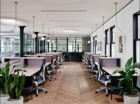 办公室环保强化木地板装潢设计图