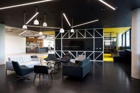 办公室复合实木地板设计效果图片