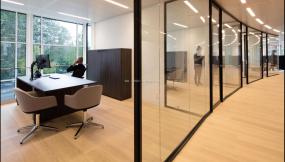 办公室复合实木地板装修高清图片大全