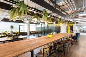 办公室复合实木地板设计与装修效果图