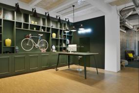 最新办公室瓷砖木地板装饰效果图