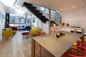 办公室瓷砖木地板装修设计图片大全