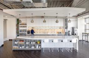 办公室瓷砖木地板装潢设计图