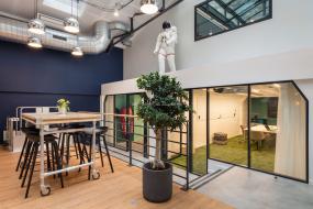 最新办公室瓷砖木地板设计装饰效果图