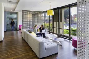 办公室瓷砖木地板装饰设计效果图大全