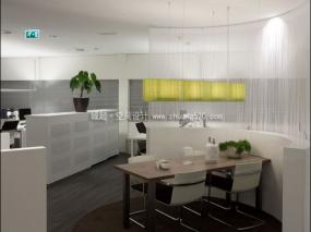 办公室橡木地板装潢效果图