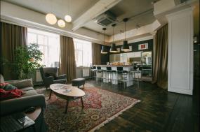 办公室仿木地板瓷砖设计装修效果图