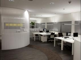 办公室橡木地板装修高清图片